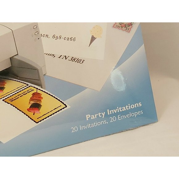 Invent It Party Invitations Gloss Finish Ink Jet 02254-0 20 invit/20 envelopes - Picture 6 of 7
